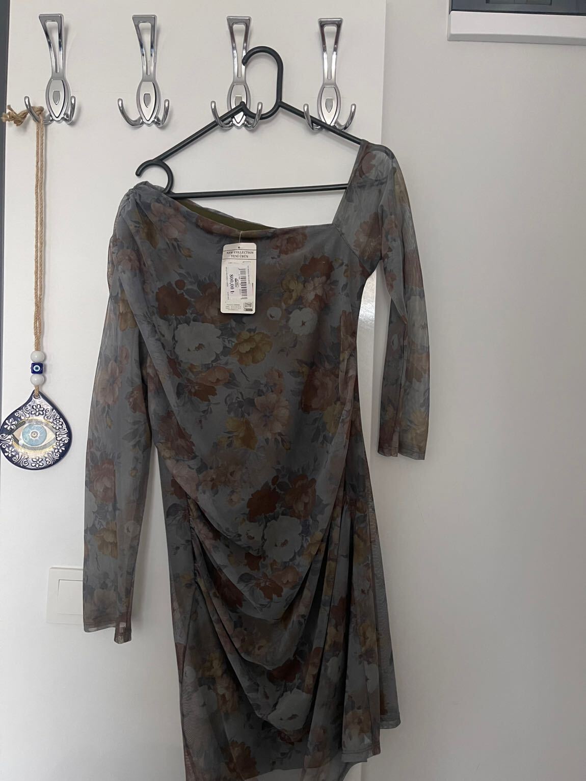 Çiçek Desenli mini Elbise — görsel 7/9