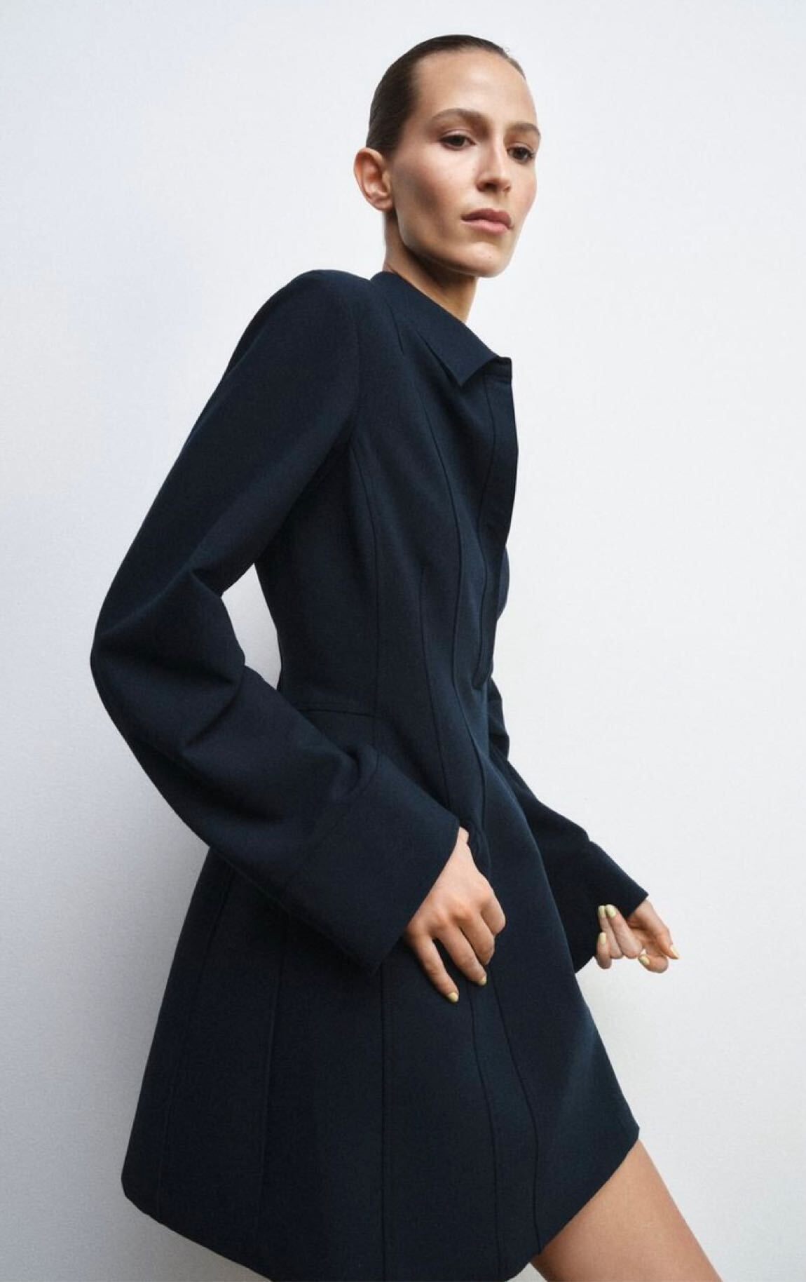 Zara Lacivert Günlük Elbise — görsel 5/8