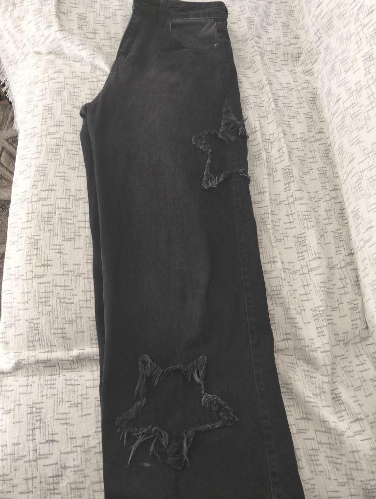 yıldız Detaylı Siyah Jean Pantolon — görsel 2/2