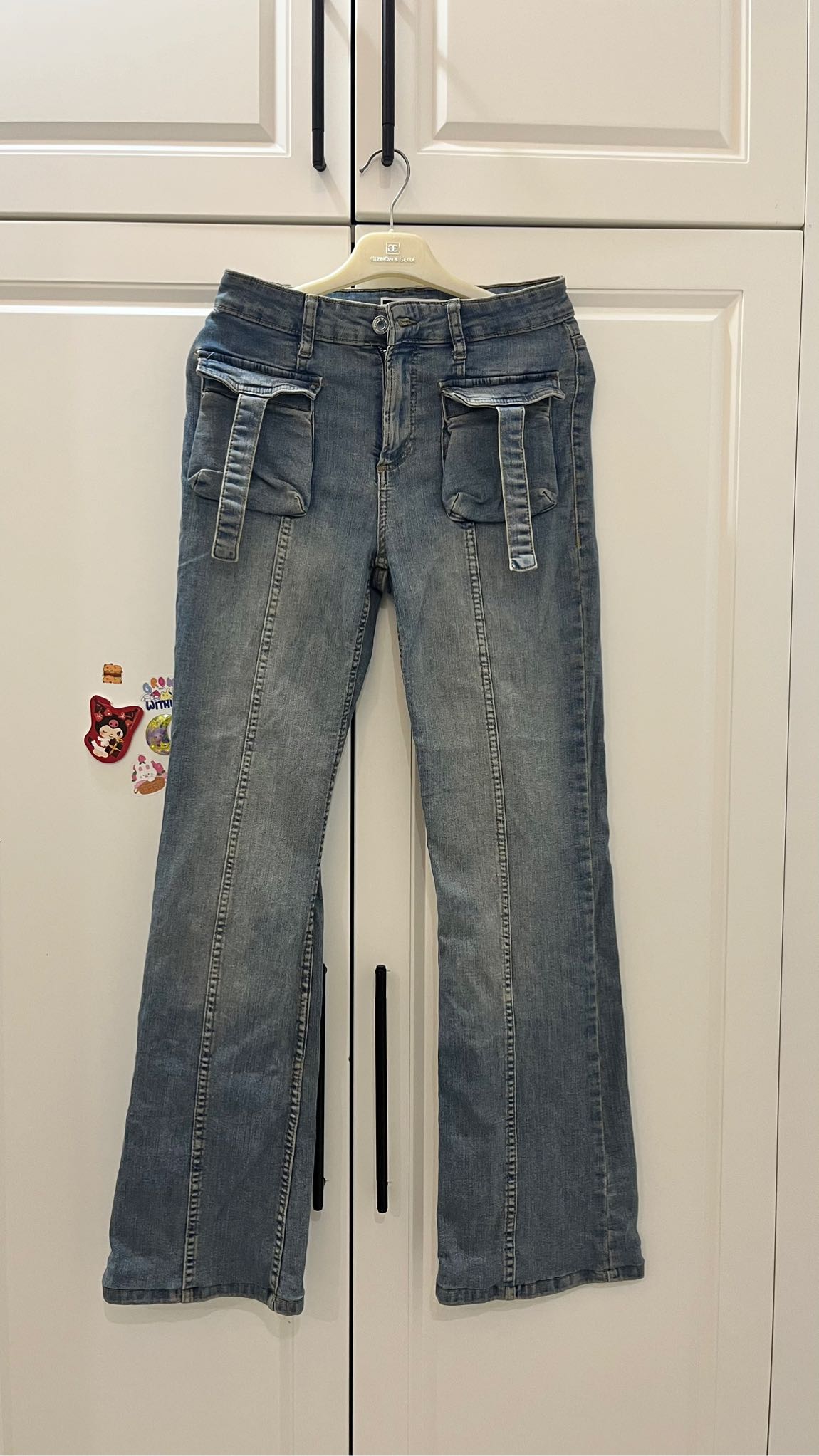 Bershka ispanyol paça jean — görsel 2/6