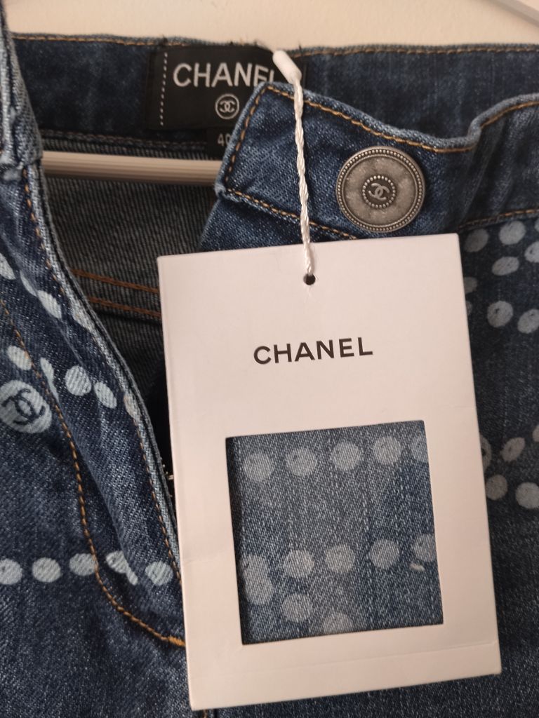 Chanel Desenli Jean Pantolon — görsel 2/6