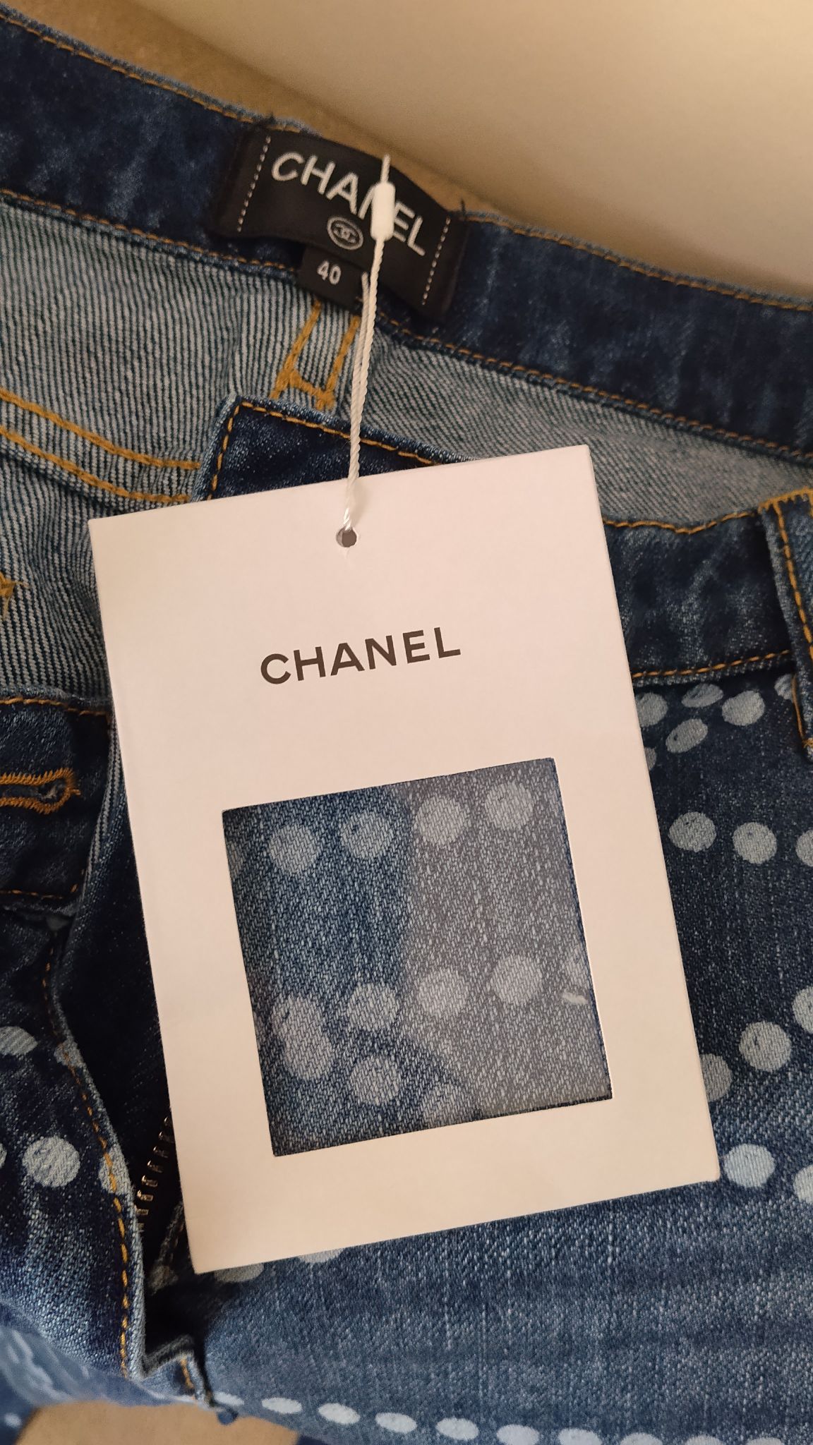 Chanel Desenli Jean Pantolon — görsel 4/6