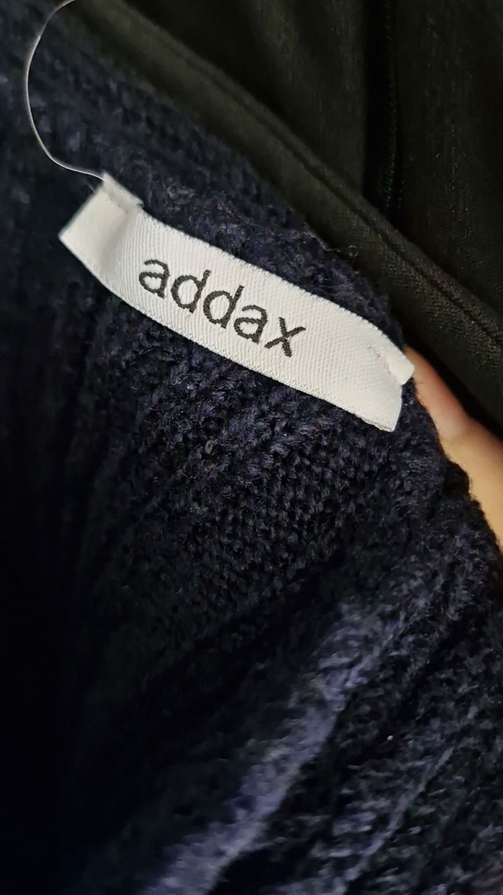 ADDAX Mavi Triko Elbise — görsel 3/3