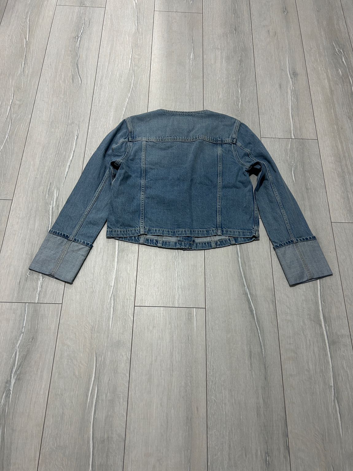 Paige dean collerless denim jacket 🐳 — görsel 6/7