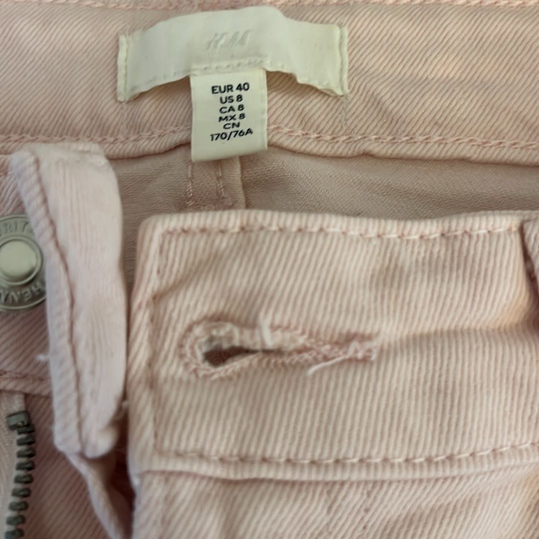 H&M marka Pudra Geniş Paça Pantolon — görsel 3/6