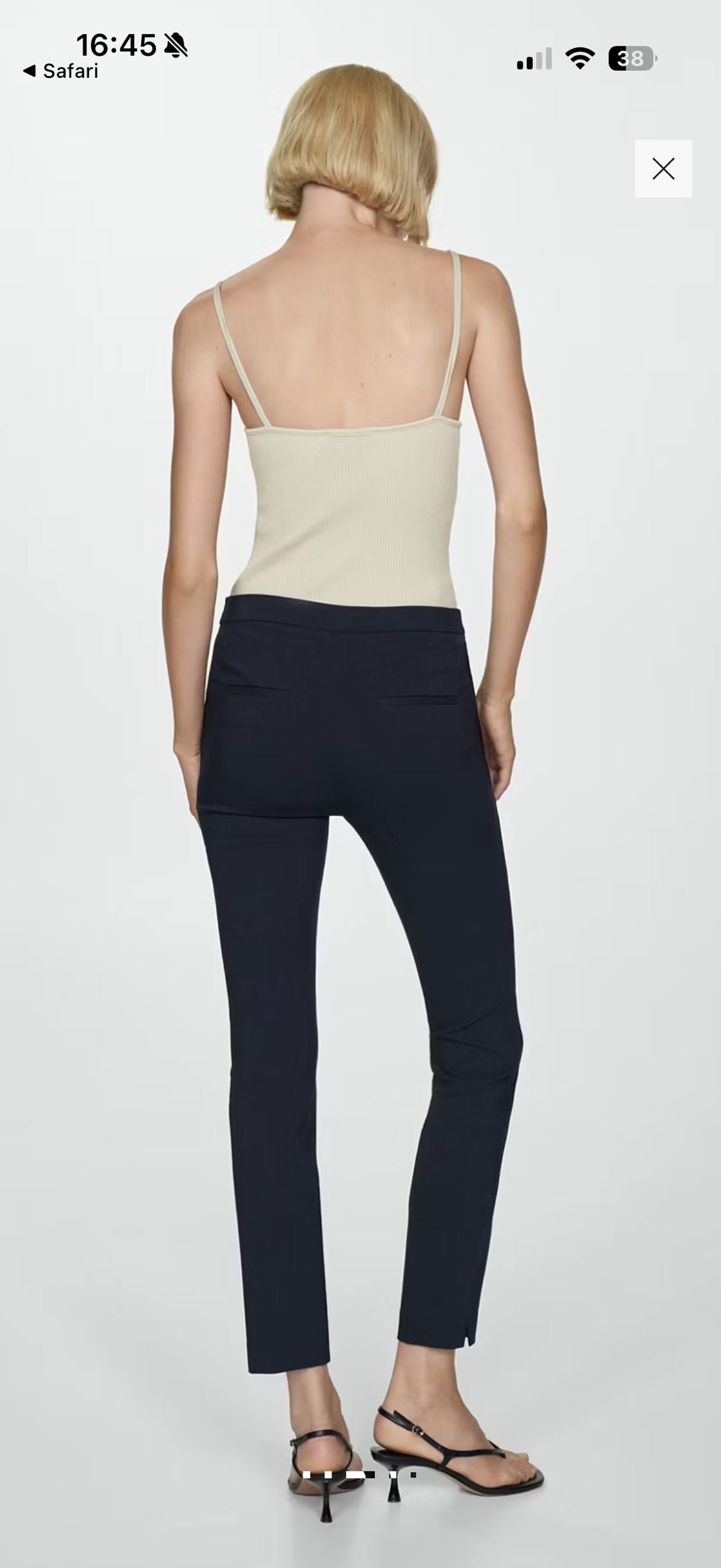 Mango Lacivert Kumaş Pantolon — görsel 3/6