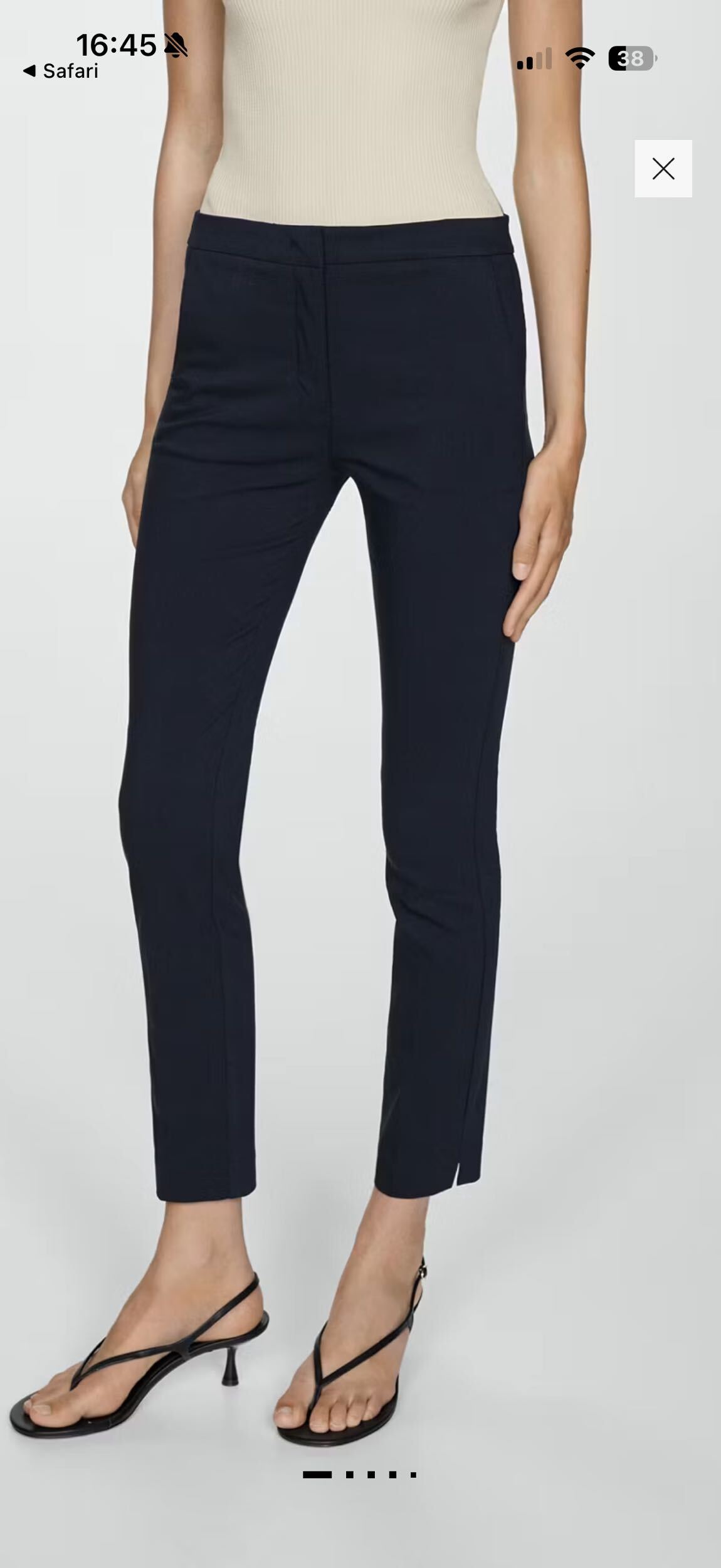 Mango Lacivert Kumaş Pantolon — görsel 2/6