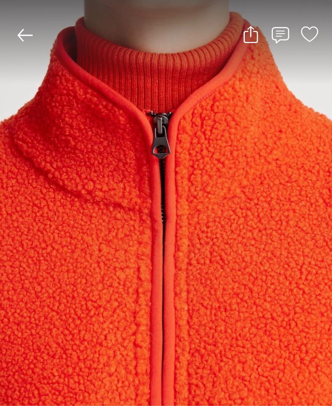 OYSHO Turuncu Polar Fleece Sweatshirt — görsel 3/11