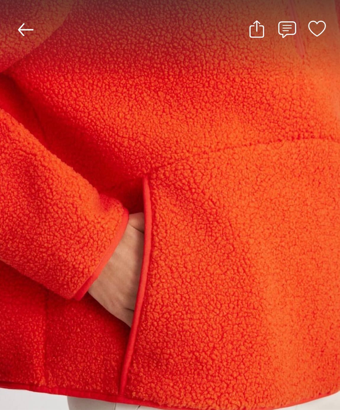 OYSHO Turuncu Polar Fleece Sweatshirt — görsel 4/11