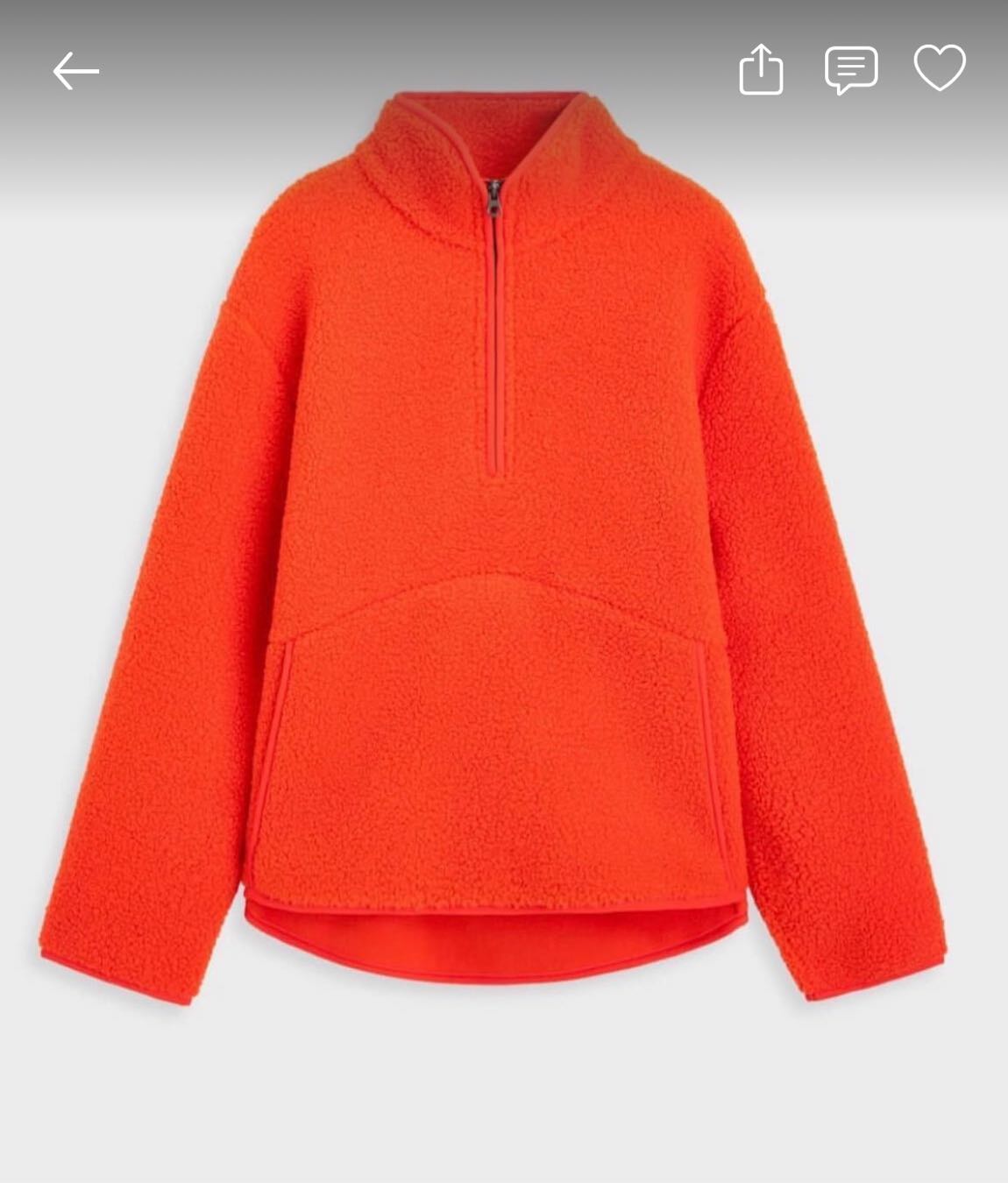 OYSHO Turuncu Polar Fleece Sweatshirt — görsel 2/11