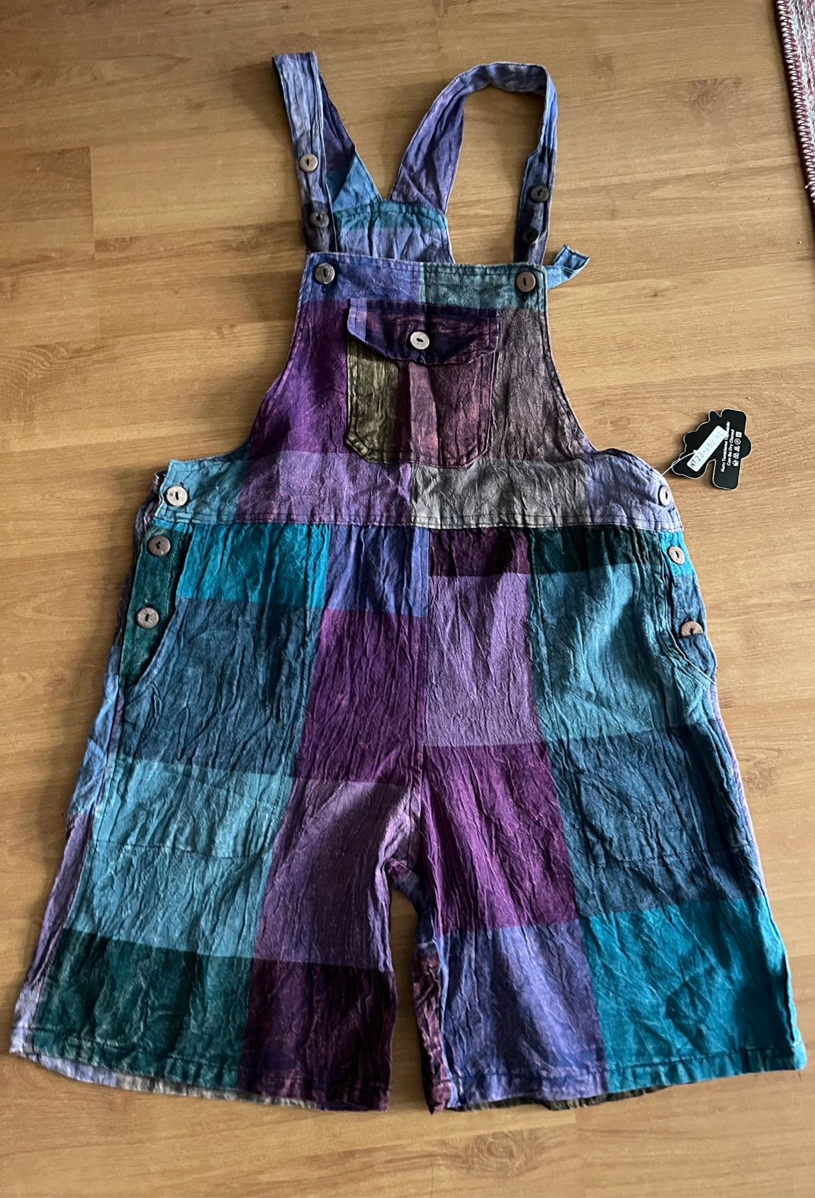Luisido Patchwork Salopet Şort — görsel 5/9