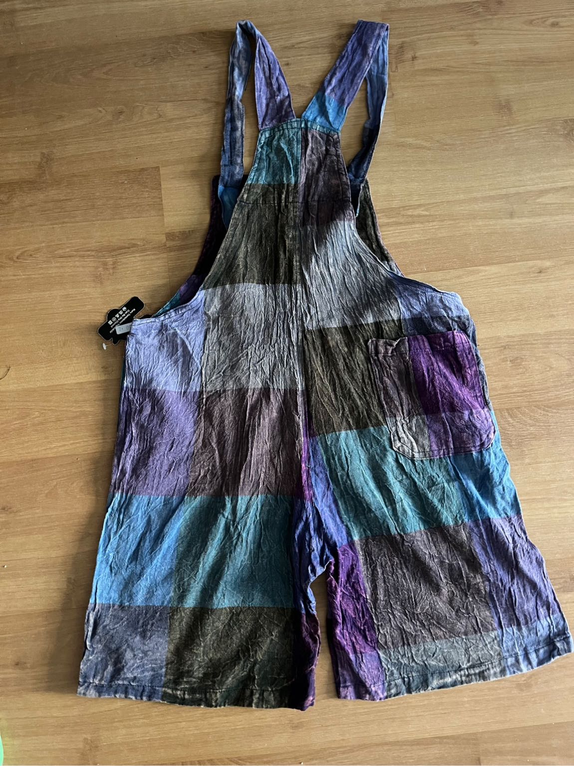 Luisido Patchwork Salopet Şort — görsel 6/9