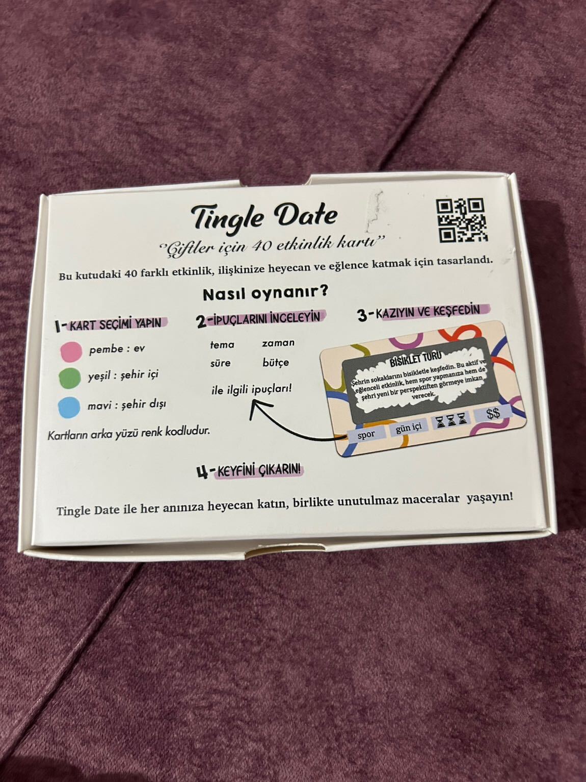 Tingle Date Etkinlik Kartları çift oyun — görsel 2/3