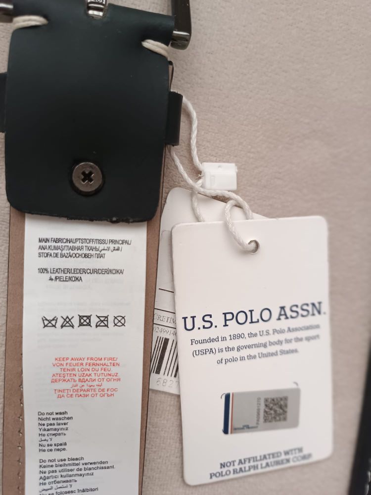 U.S. Polo Assn. Siyah %100 Deri Kemer — görsel 6/12
