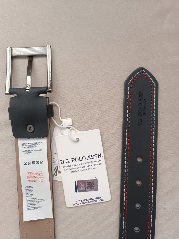 U.S. Polo Assn. Siyah %100 Deri Kemer — görsel 5/12