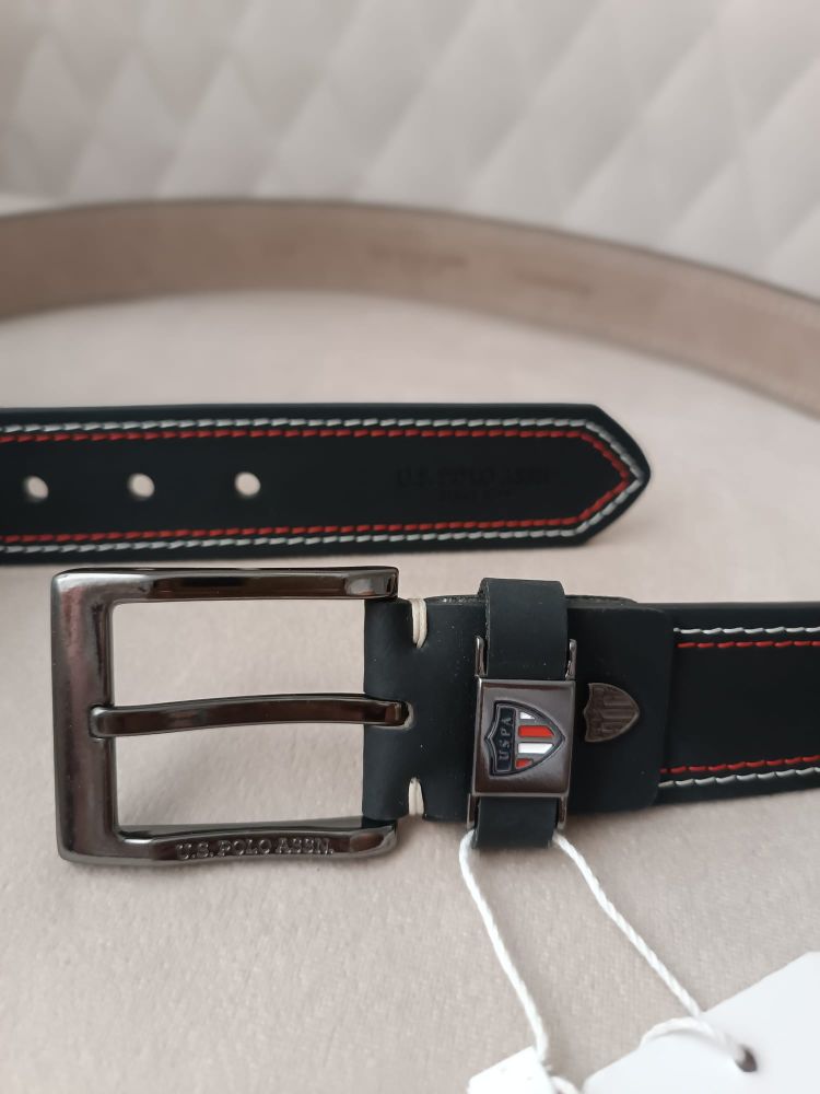 U.S. Polo Assn. Siyah %100 Deri Kemer — görsel 7/12