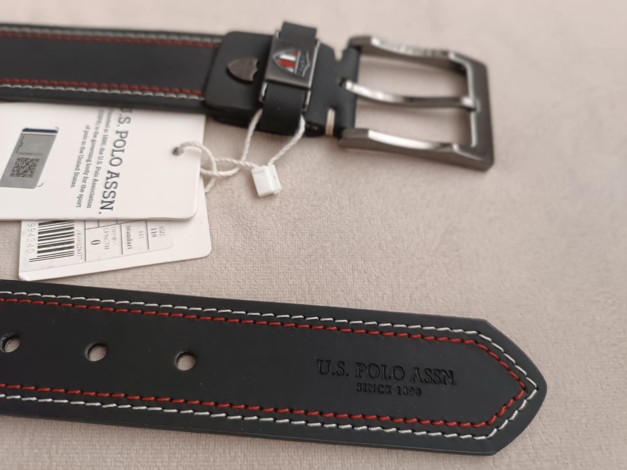 U.S. Polo Assn. Siyah %100 Deri Kemer — görsel 2/12