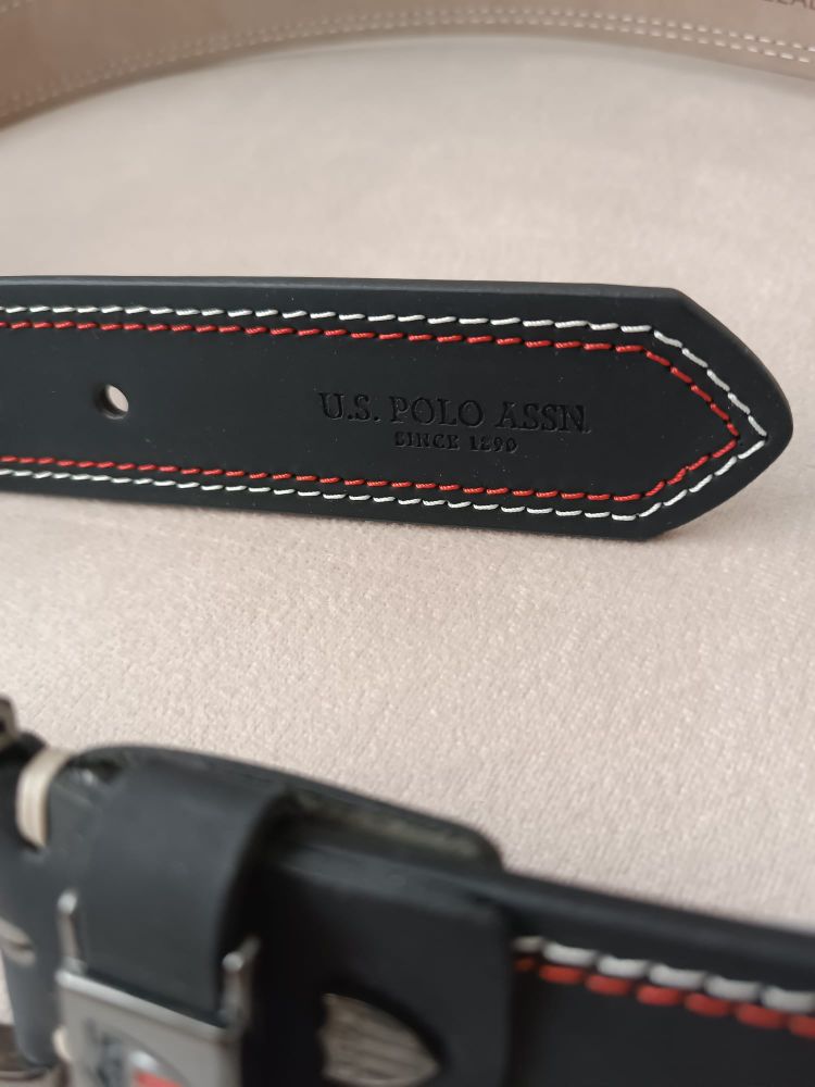 U.S. Polo Assn. Siyah %100 Deri Kemer — görsel 12/12
