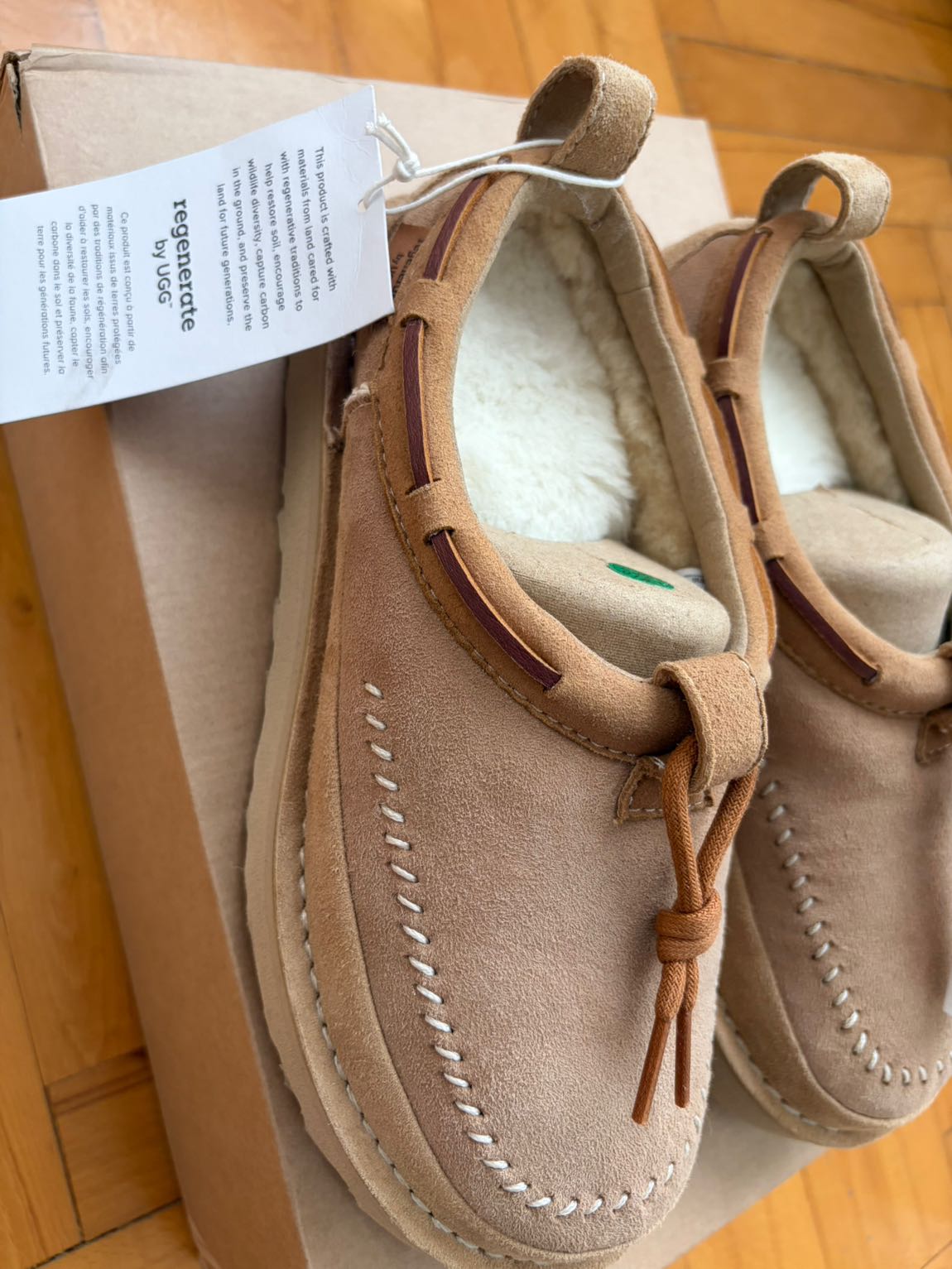 Ugg Taba Deri Ayakkabı terlik — görsel 2/7