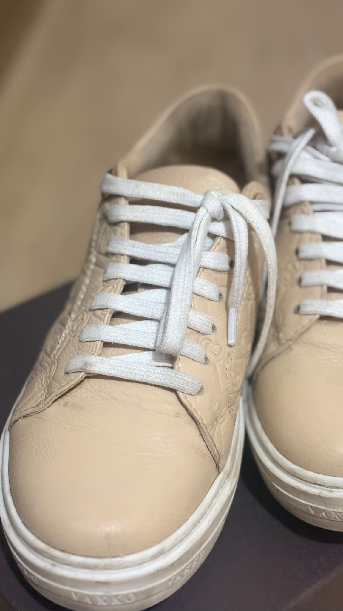 👟VAKKO ORJİNAL Bej Deri Sneaker — görsel 6/11