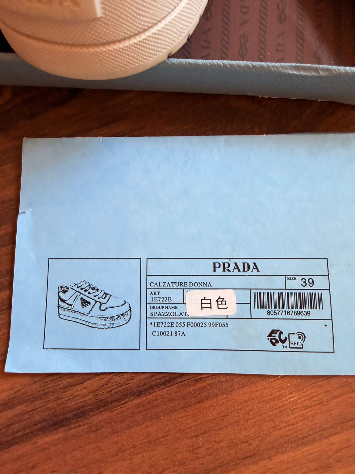Prada Beyaz Sneaker — görsel 6/9