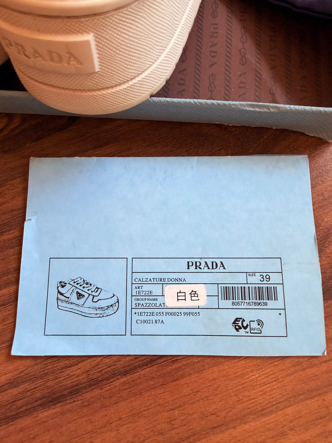 Prada Beyaz Sneaker — görsel 7/9