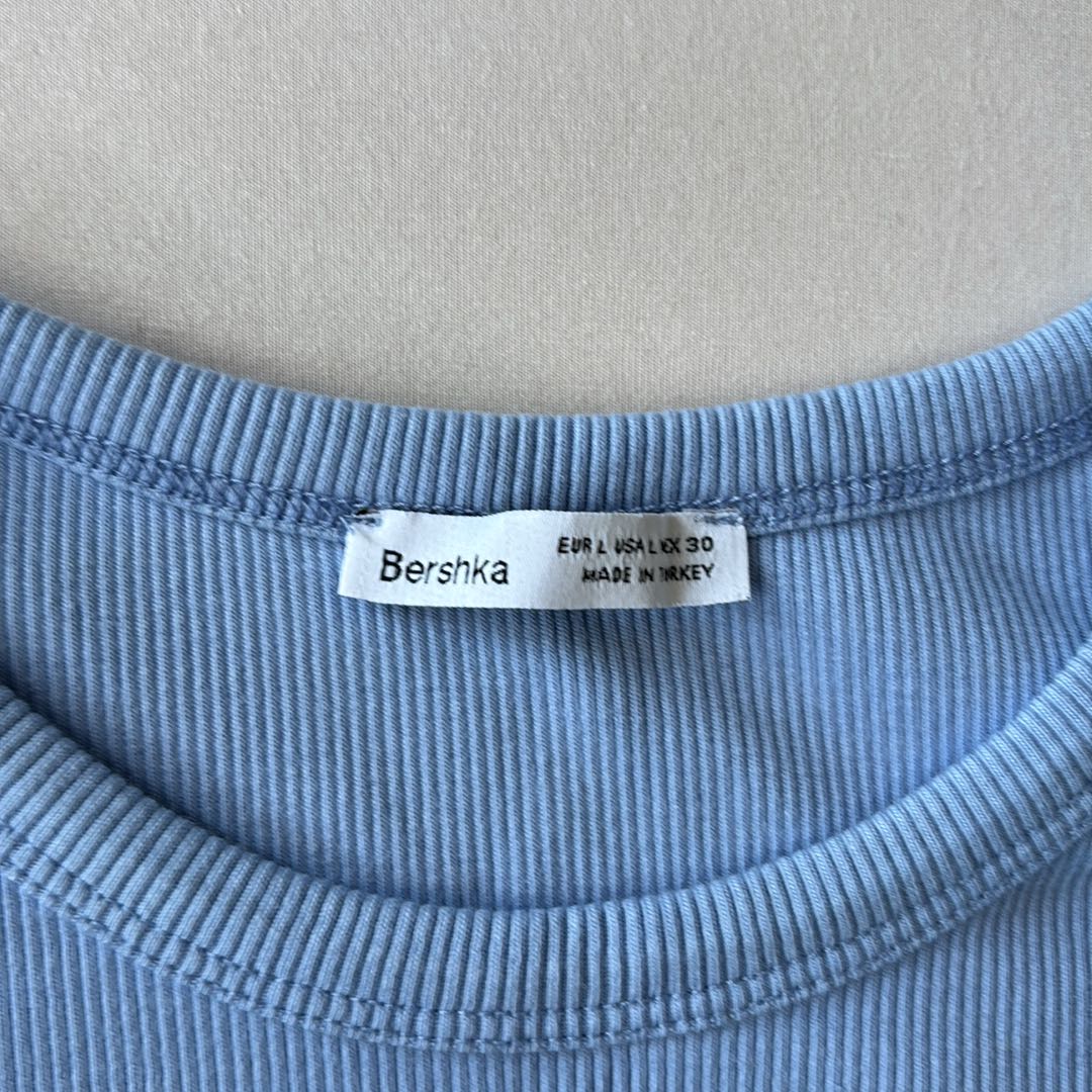 Bershka Mavi Tişört — görsel 3/4