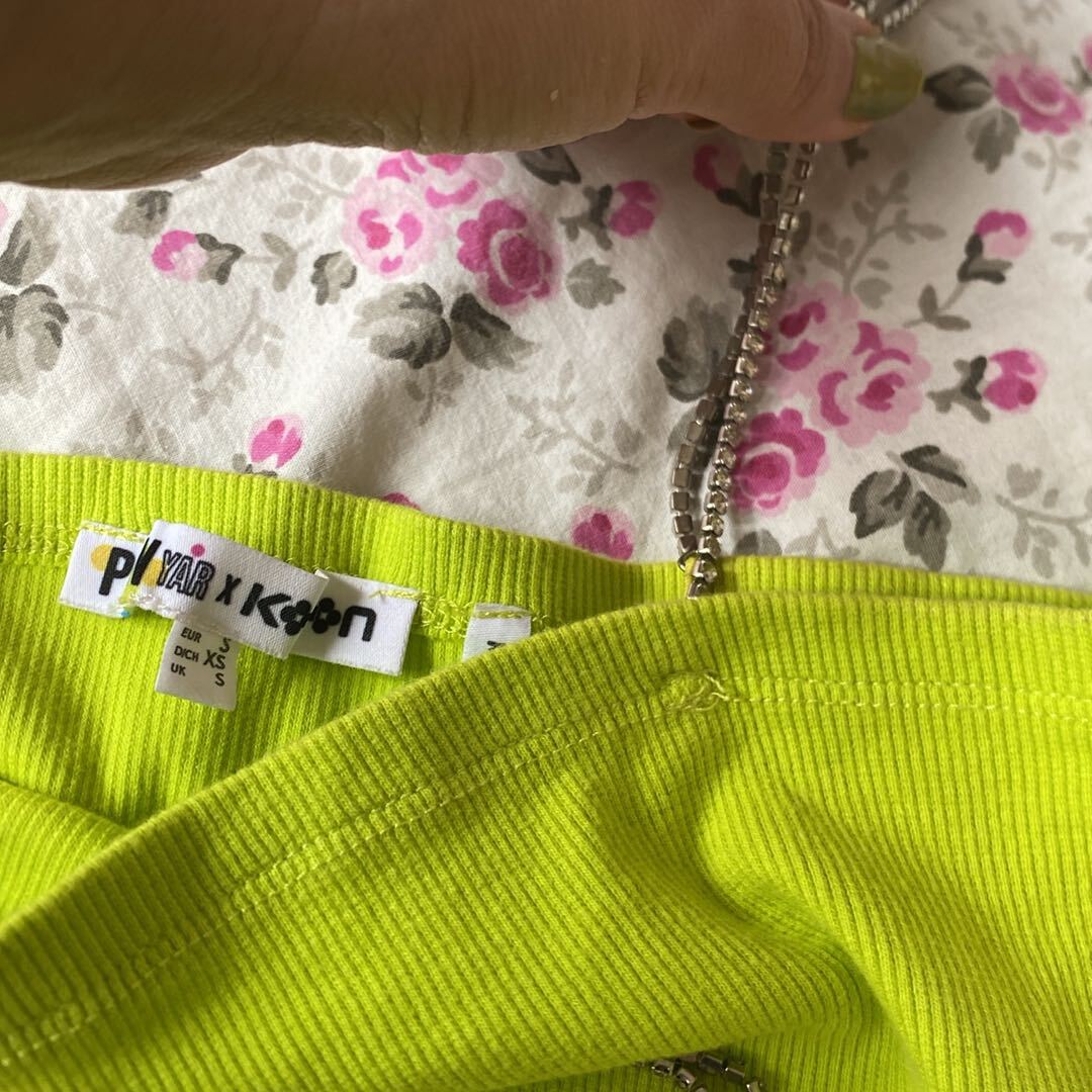 Neon Yeşil Askılı Crop Bluz — görsel 4/4