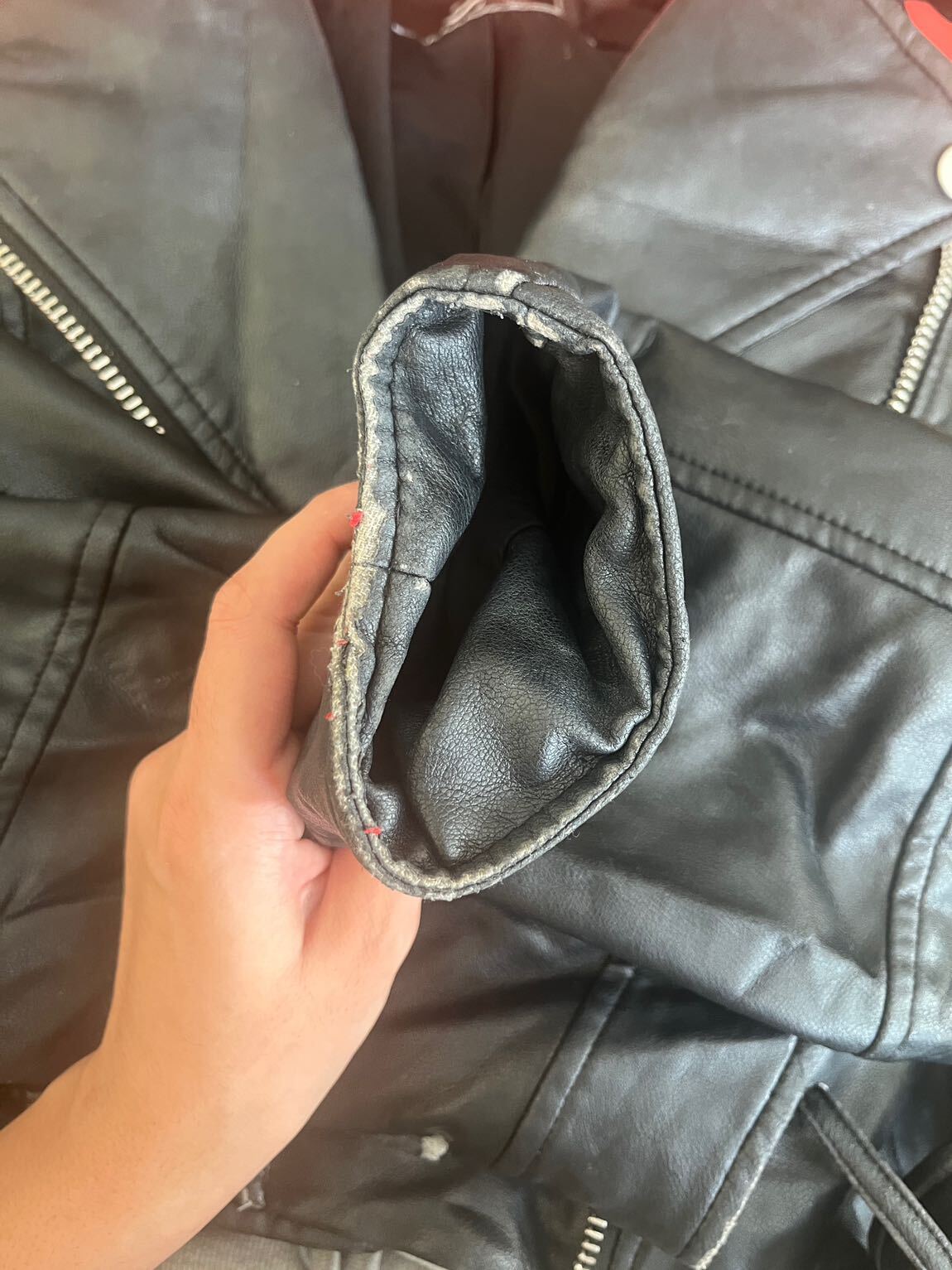 Zara deri ceket — görsel 6/8