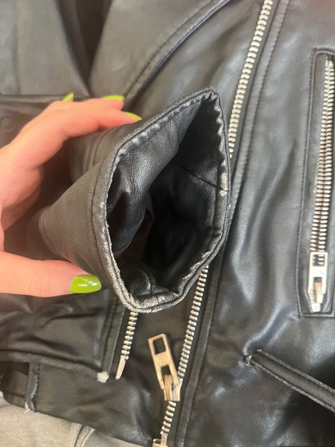 Zara deri ceket — görsel 4/8