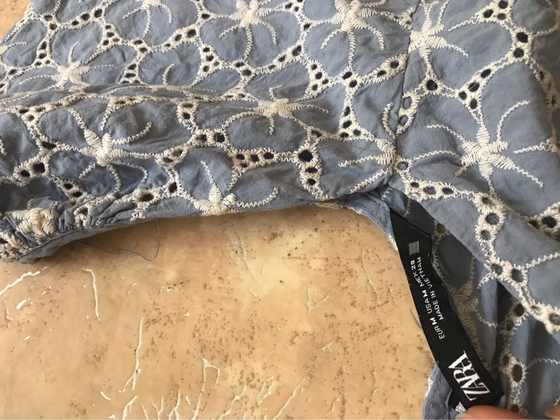 Zara güpür mini elbise — görsel 3/10