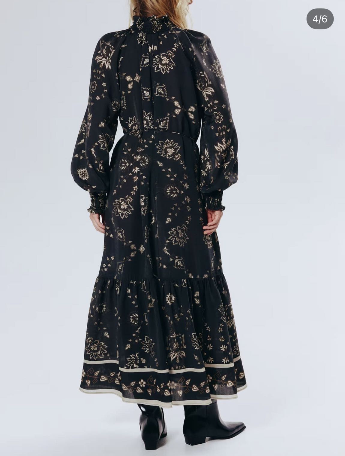 H&M Desenli Uzun Elbise — görsel 5/5
