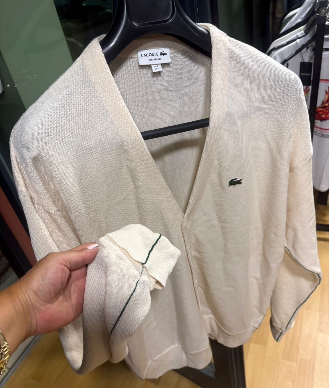 Lacoste Krem Hırka — görsel 2/6