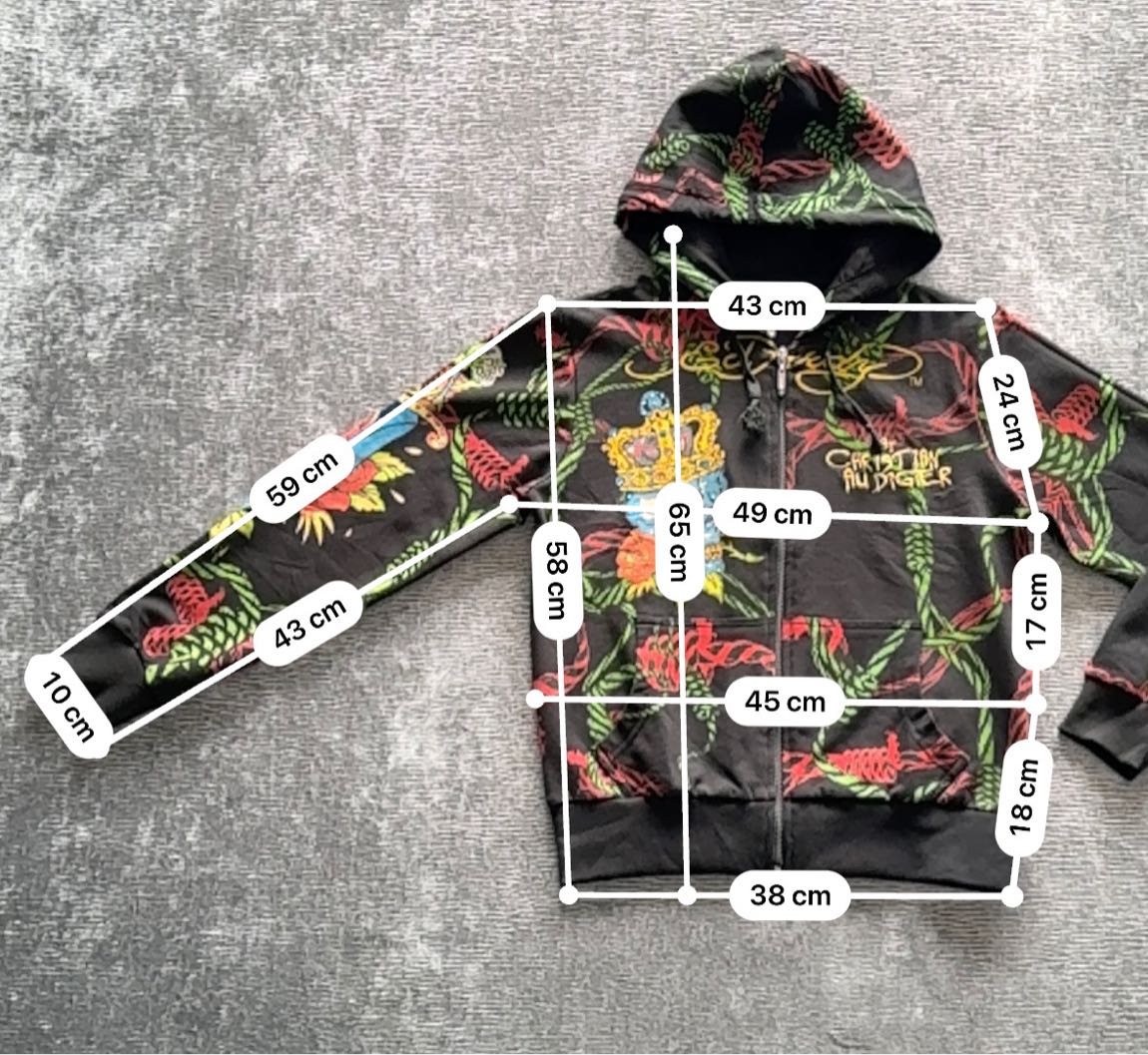 Ed Hardy Taşlı Baskı Detaylı Hırka — görsel 7/11
