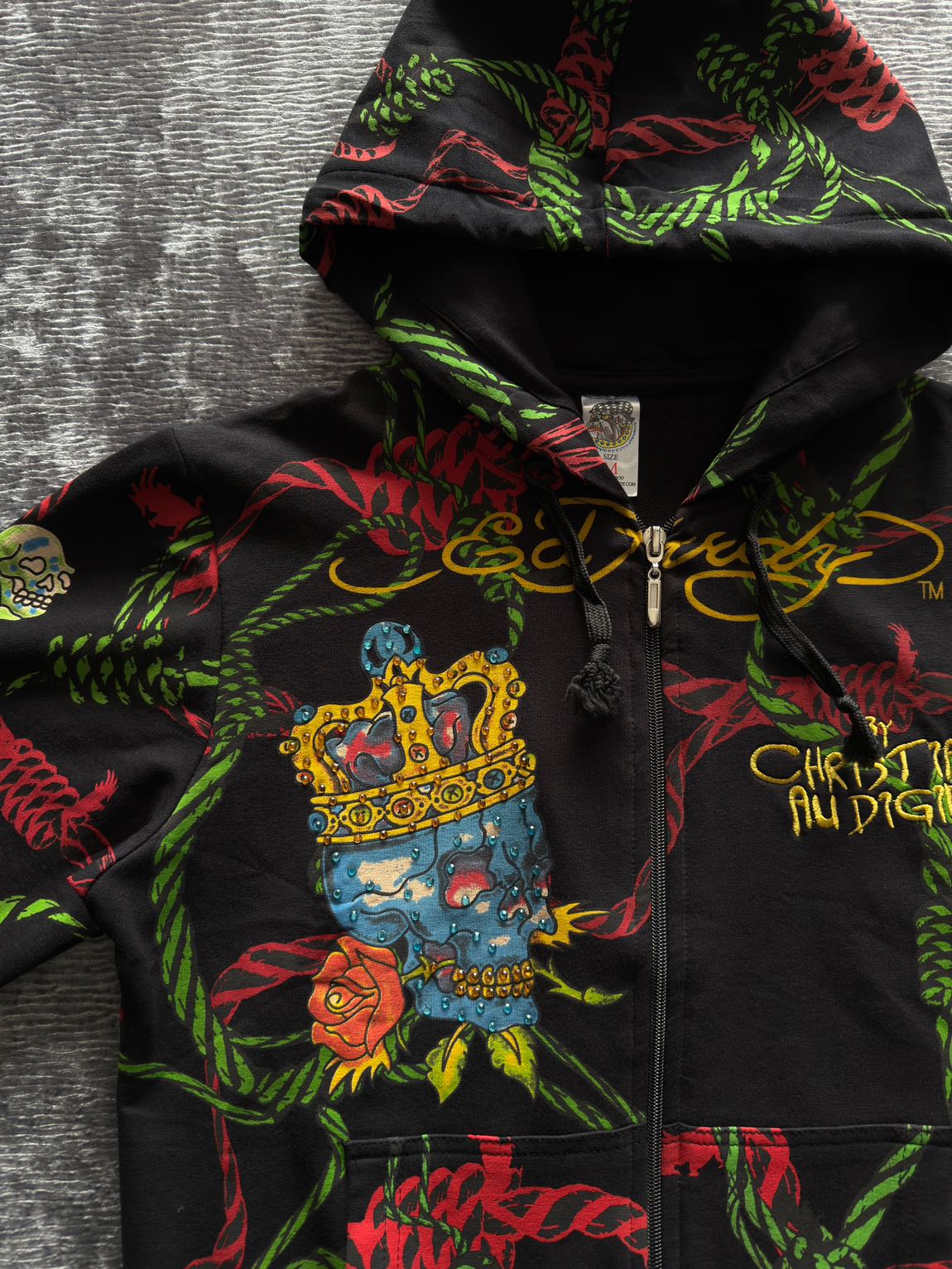 Ed Hardy Taşlı Baskı Detaylı Hırka — görsel 5/11