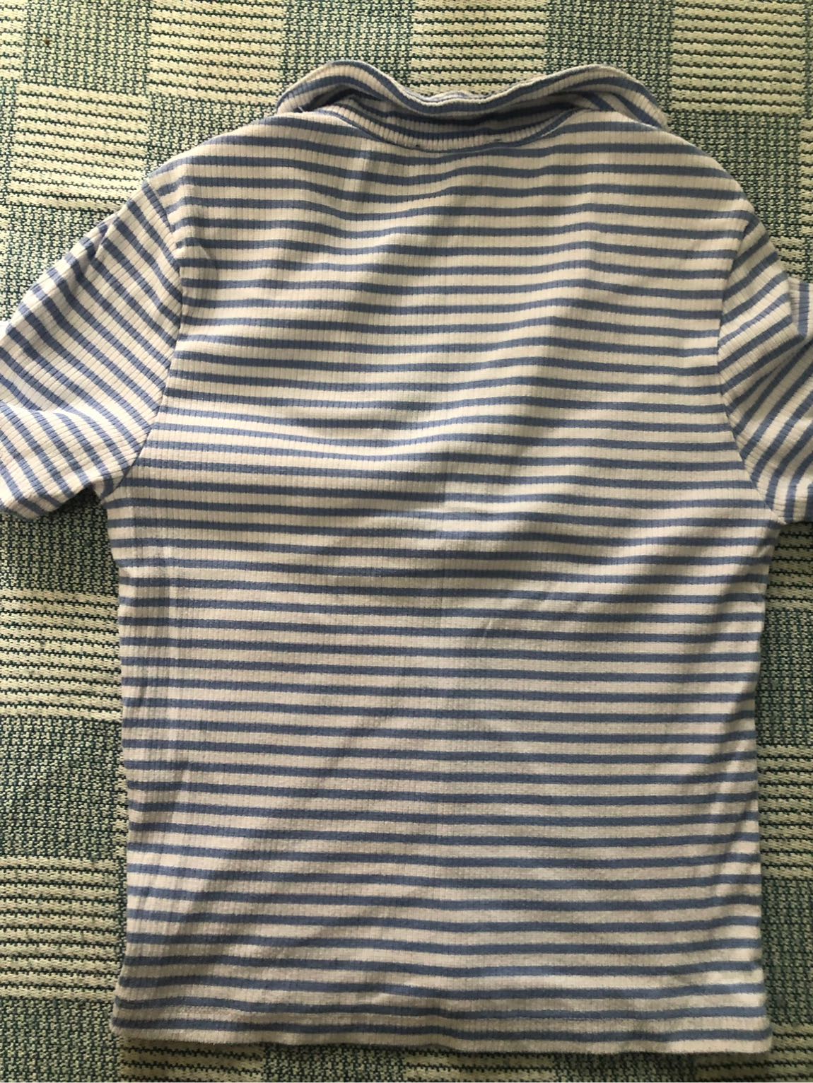 Mavi#Çizgili#tşört#limon#Siyah Pantolon — görsel 16/18
