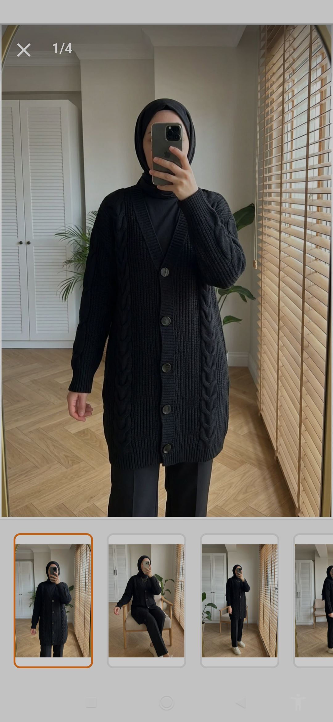 Siyah Triko Pantolon Üst Seti — görsel 2/4