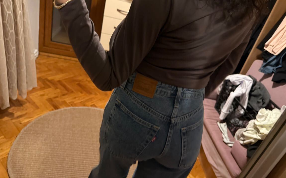 Mavi Bol Paça Jean Pantolon — görsel 4/8