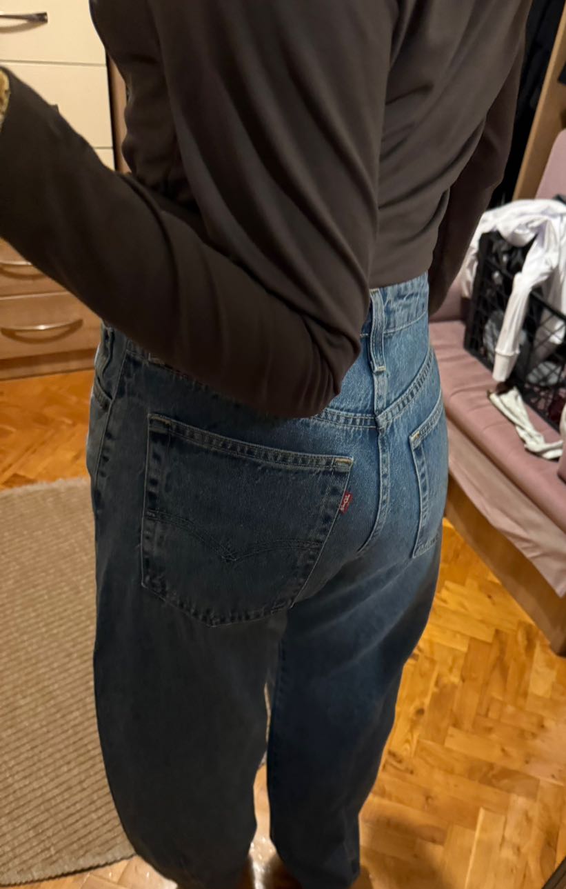 Mavi Bol Paça Jean Pantolon — görsel 5/8