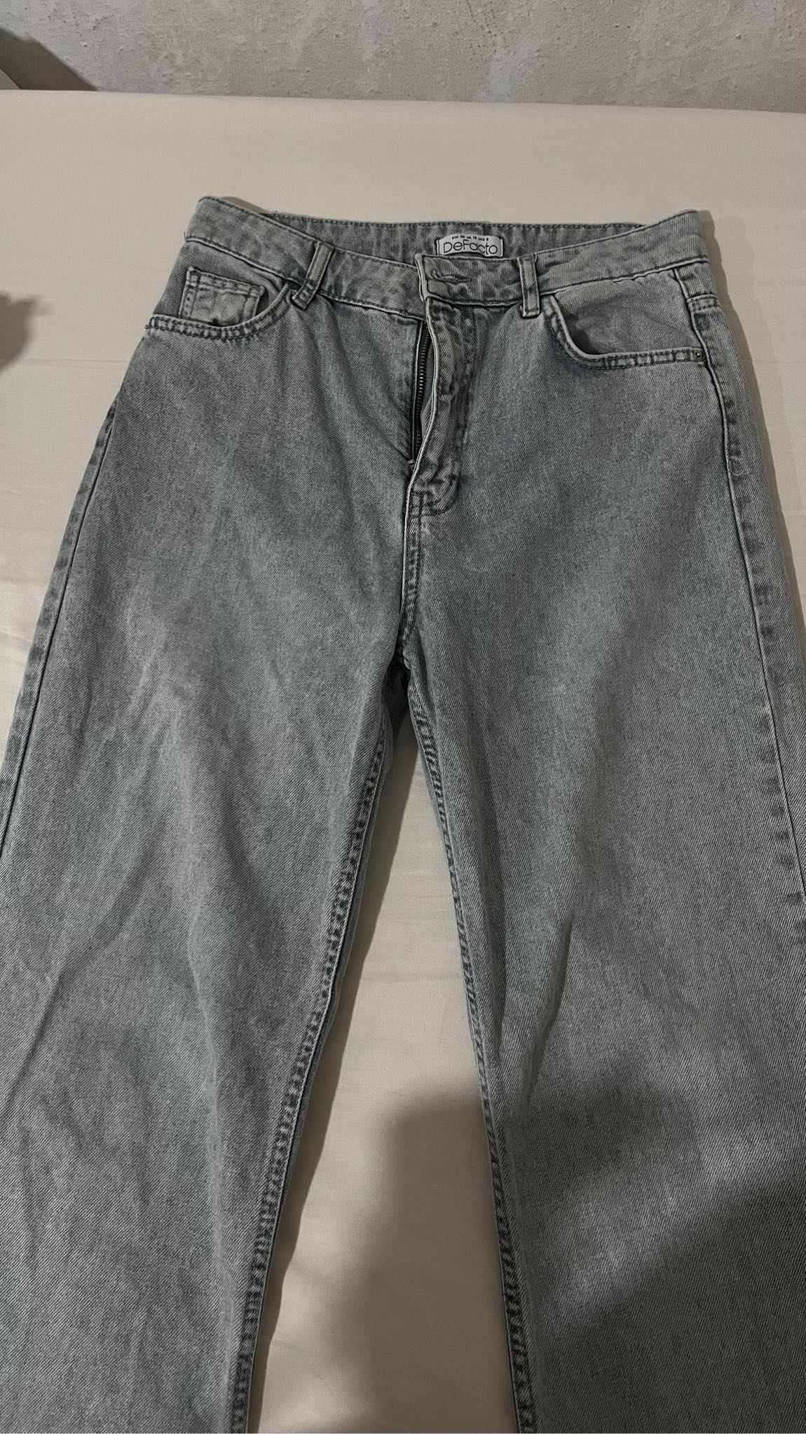 Gri Yüksek Bel Jean — görsel 3/4