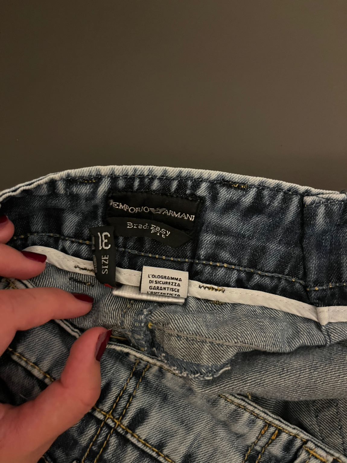 Armani düşük bel vintage jean — görsel 6/7