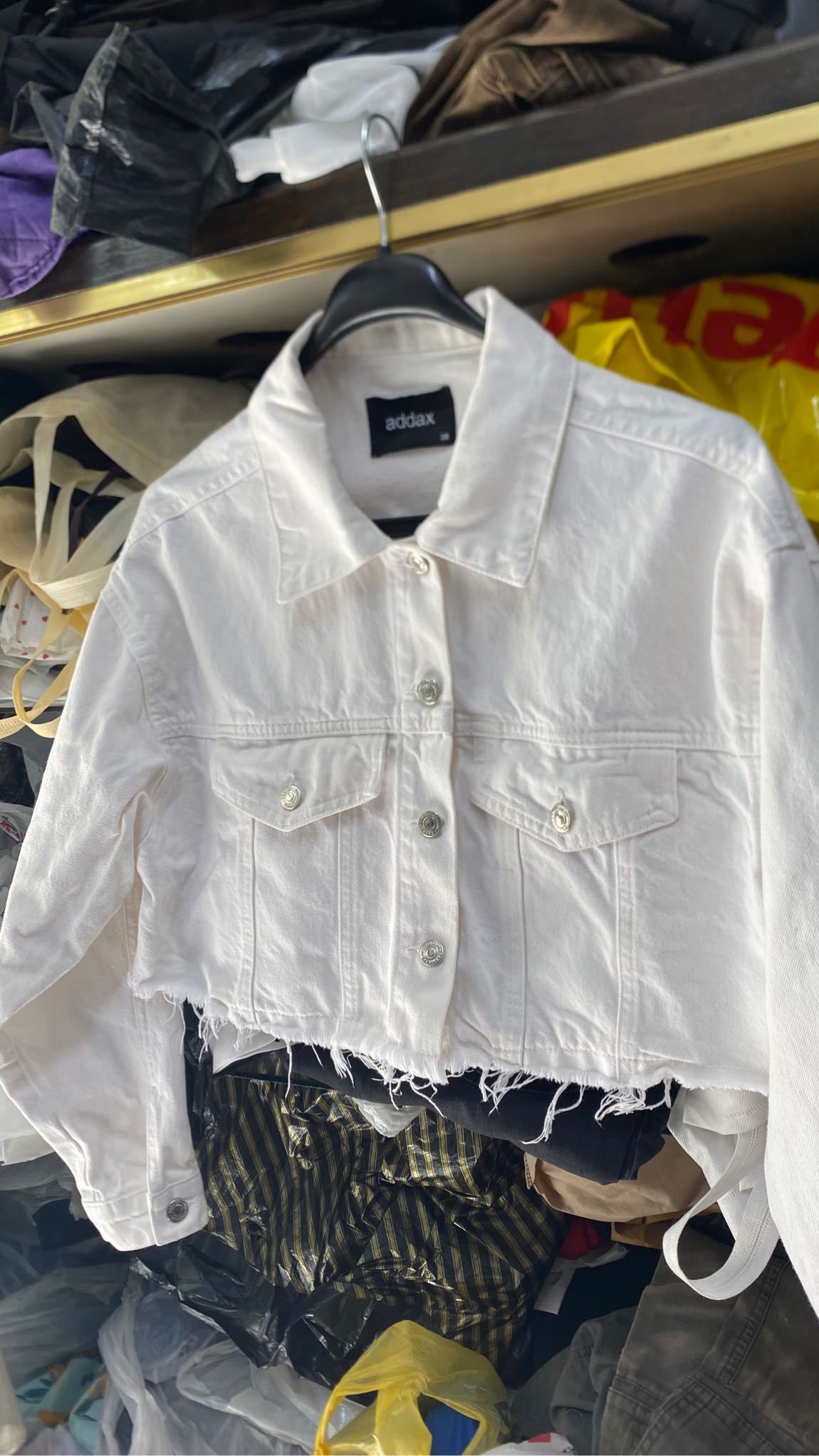 Addax crop beyaz ceket — görsel 6/7