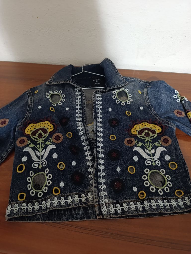 Nakışlı Kot Ceket — görsel 4/9