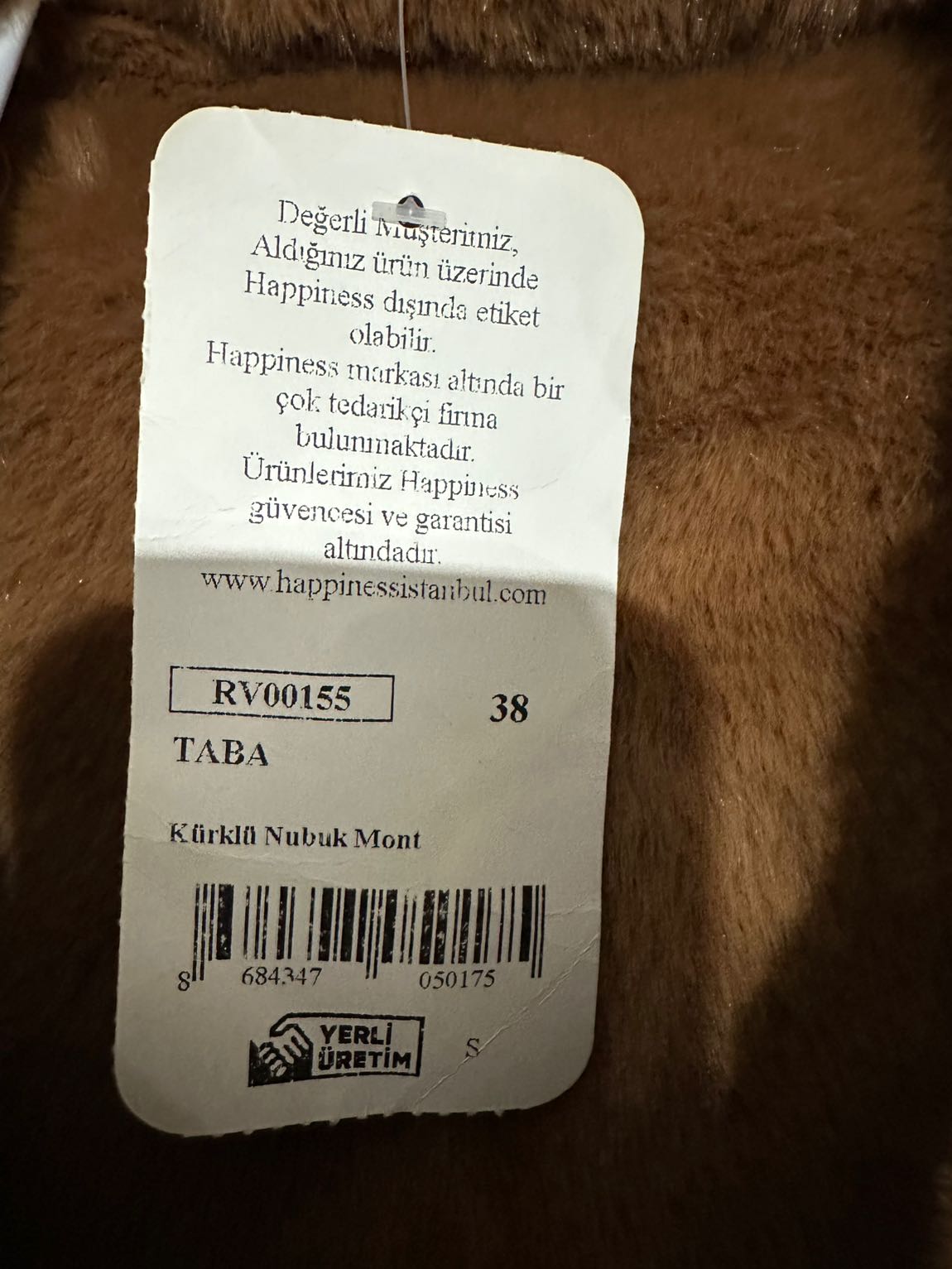 Taba Peluş Mont — görsel 3/7