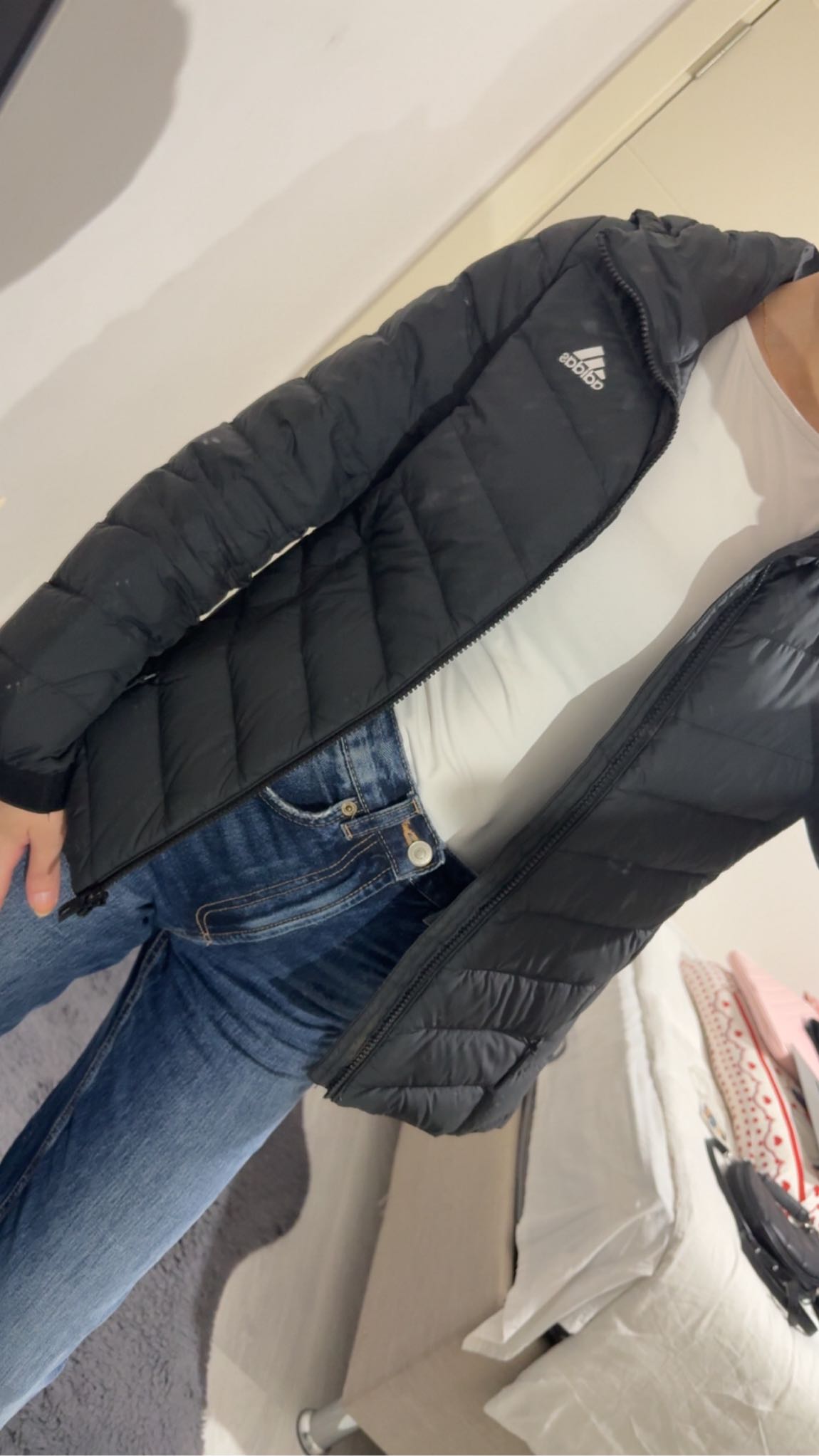 Adidas Siyah Spor Mont — görsel 8/8
