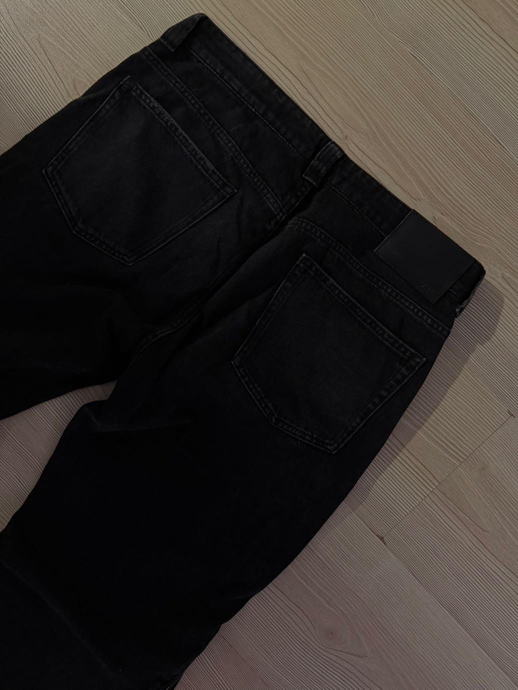 Zara Full Zippered Antrasit Jean Flare — görsel 6/7
