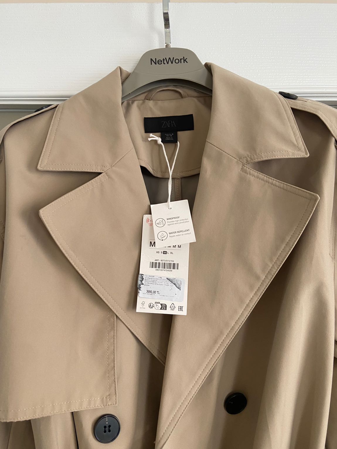 Zara ZW Collection Trençkot — görsel 2/9