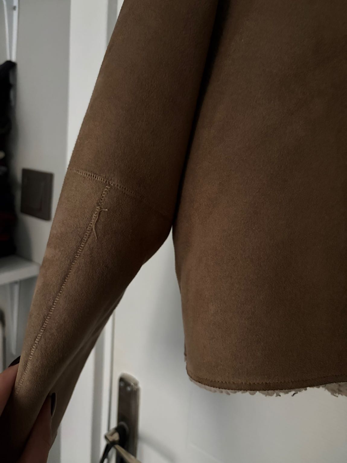 Zara Süet Peluş Mont — görsel 7/7
