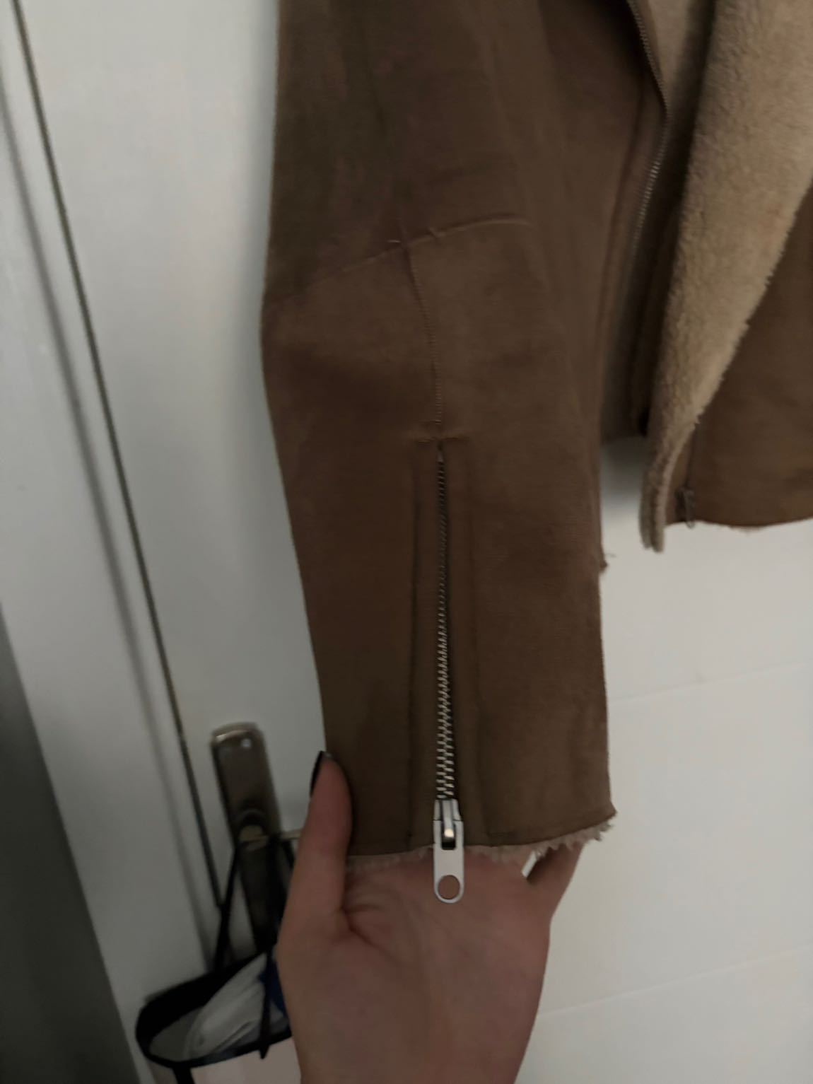 Zara Süet Peluş Mont — görsel 2/7