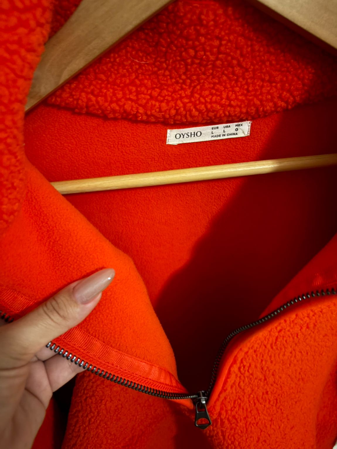 OYSHO Turuncu Polar Fleece Sweatshirt — görsel 10/11
